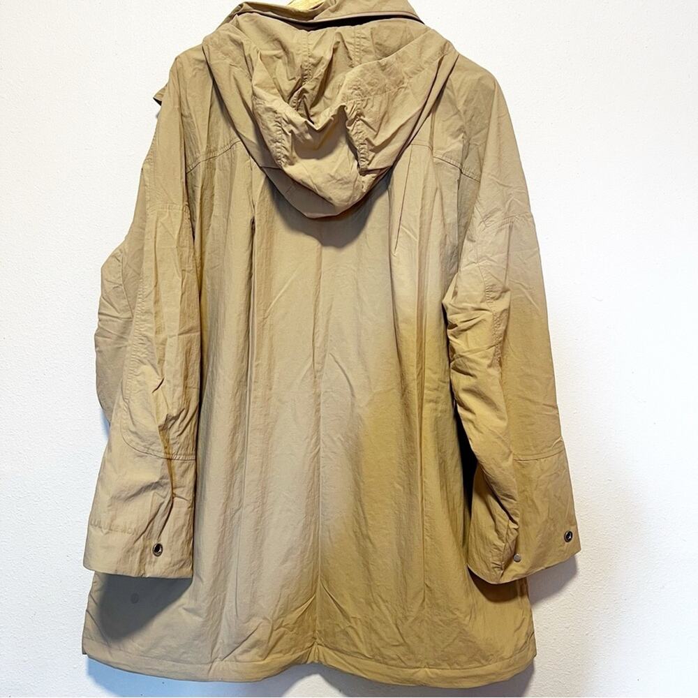 Lululemon Hooded Mid-Length Utility Jacket large Trench water repellent trnh - Picture 8 of 8